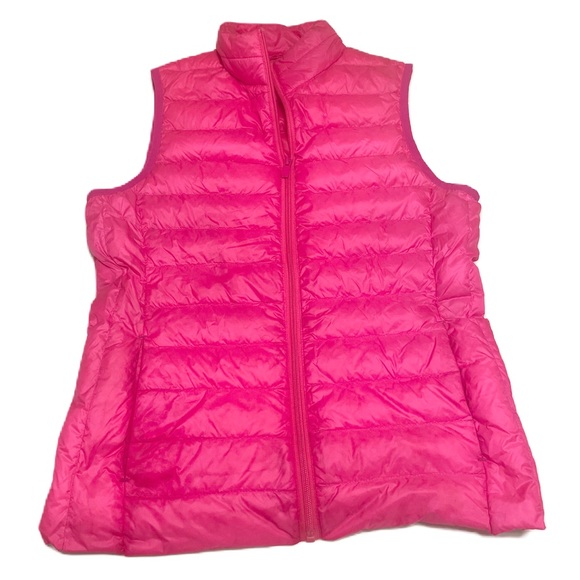 💘 BE INSPIRED • Pink Lightweight Packable Down Puffer Vest • Size Small - Picture 2 of 8
